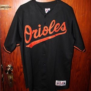 Medium - Men’s Orioles Baseball Jersey (Orange/Black) Lopez